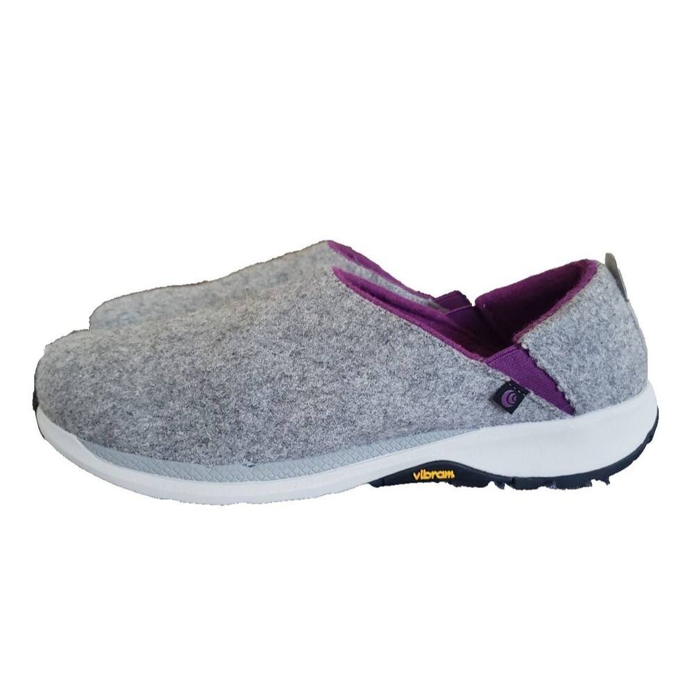 Topo Athletic Rekovr 2 Slipper Womens Sz 11 Recovery Slip-Ons Gray Purple Vibram - Picture 6 of 11